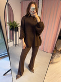 Flared Leggings - Brown