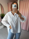 Button Side Shirt - White