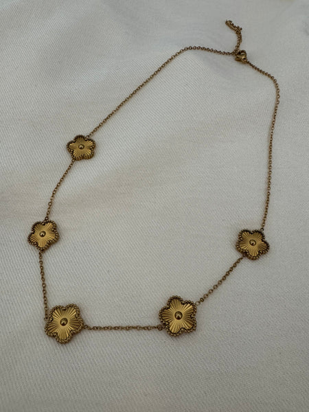 Multi Clover Necklace - Gold