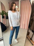 Basic Long Sleeve T-shirt - White
