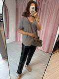 Knitted Top - Taupe