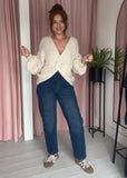 Twist Detail Jumper - Cream