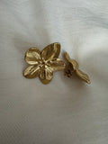 Large Flower Stud Earrings - Gold