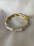 Enameld Bangle - Cream