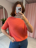 Crew Neck Jumper - Coral