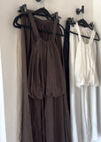 Bubble Hem Co-ord - Brown