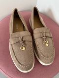 Pia Deck Shoes - Taupe