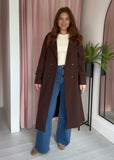 Trench Coat - Chocolate Brown