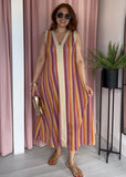 Missi Zig Zag Dress - Pink