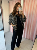 Leopard Bomber - Biege