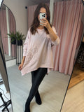 Sequin Bow Tunic - Pink