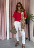 Knitted Top - Raspberry