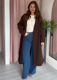 Trench Coat - Chocolate Brown