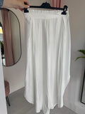 Split Side Hareems - White
