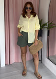 Cotton Pocket Shorts - Khaki