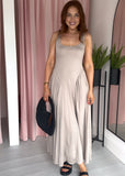 Basque Waist Jersey Dress