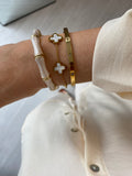 Enameld Bangle - Cream