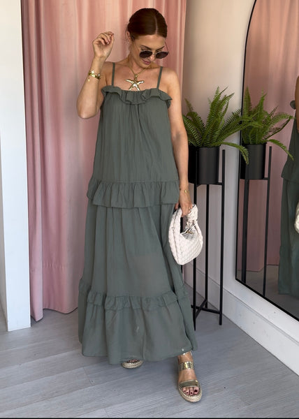 Fi Fi Maxi Dress - Khaki