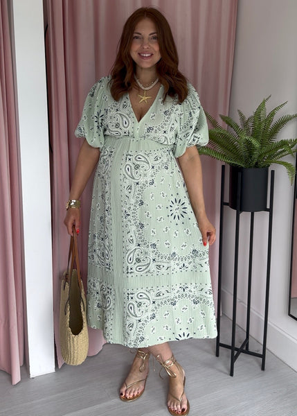 Bandana Dress - Mint