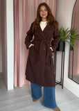 Trench Coat - Chocolate Brown
