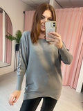 Sequin Detail Jumper -  Grey