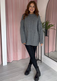 Cable Knit Jumper - Grey