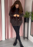 Faux Fur Gilet - Chocolate