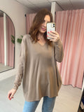 Oversized Jessy Jumper  -  Taupe