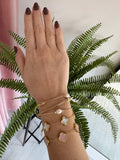 Clover Bracelet - Gold & Pink