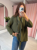 Jumper & Scarf - Khaki