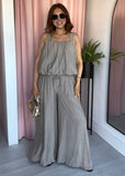 Bubble Hem Co-ord - Taupe