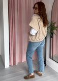 Drop Shoulder Gilet - Biege