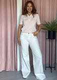 REDIAL Wide Leg Jeans - Off White