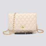 Quilted Flap Bag - Cream