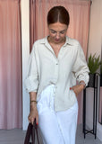 Cotton Cheesecloth Shirt - Biege