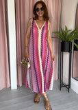 Missi Zig Zag Dress - Pink