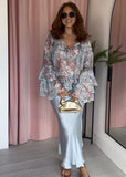 Floral Gypsy Top - Blue