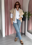 Drop Shoulder Gilet - Biege