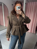 Short Trench Coat - Taupe