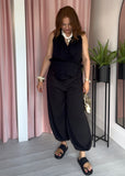 Harper Relaxed Waistcoat & Ballon Trouser Co-ord - Black
