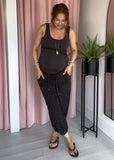 Leopard Ballon Leg Joggers - Brown