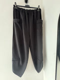 Barrel Leg Jogger - Black
