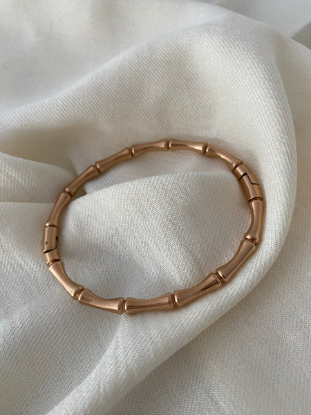 Bamboo Bangle - Rose gold