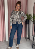 Lurex Leopard Cardigan