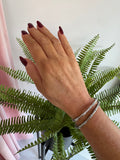 Bamboo Bangle - Silver