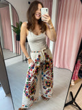 Boho Print Trousers - Stone