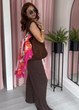 Soft Rib Vest - Brown