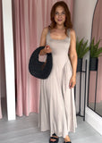 Basque Waist Jersey Dress