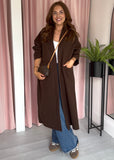 Oversized Coat - Brown