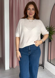 T-shirt Jumper - Cream